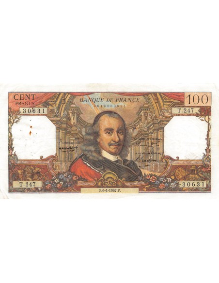 100 francs 1967