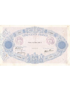 500 francs 1939