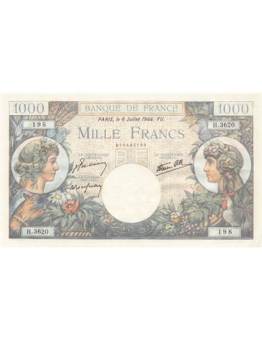1000 francs 1944