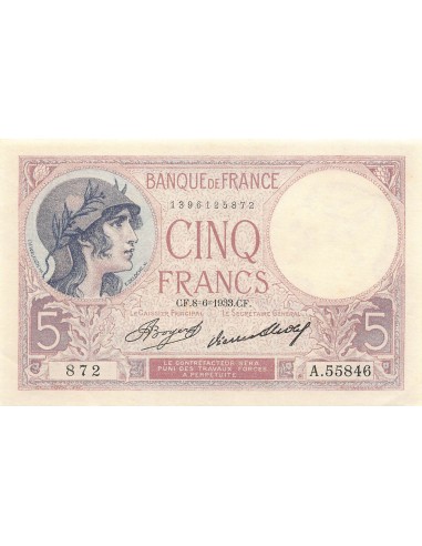5 francs 1933