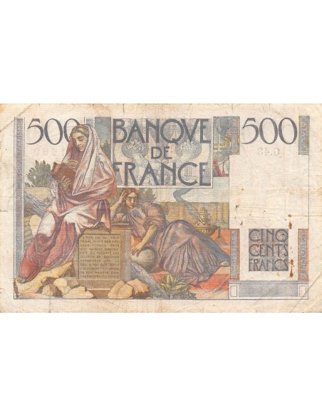 500 francs 1945