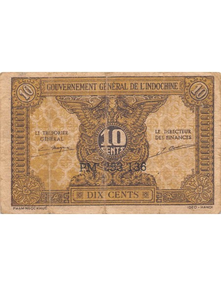 Indo-Chine Fr. 10 cents 1942