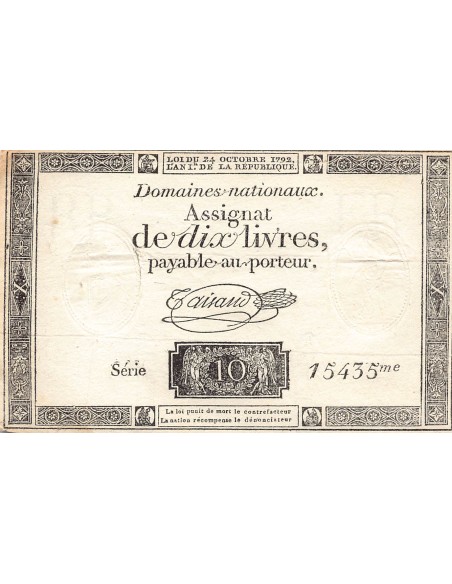 10 livres 24/10/1792