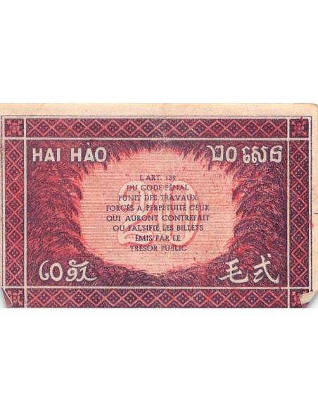 Indo-Chine Fr. 20 cents 1942