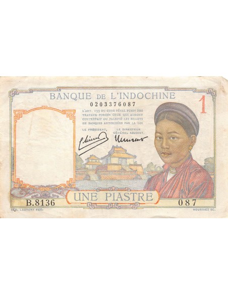 Indo-Chine Fr. 1 piastre 1946