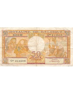 Belgique 50 francs 1956