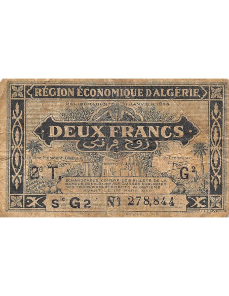 Algérie 2 francs 1944