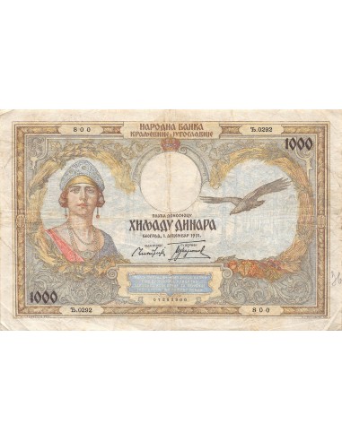 Yougoslavie 1000 dinara 1931