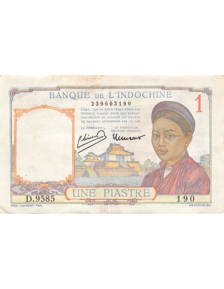 Indo-Chine Fr. 1 piastre 1949