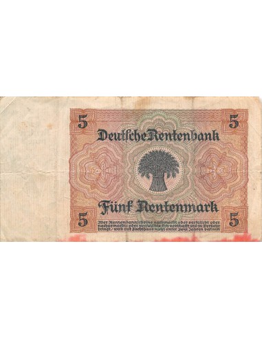 Allemagne 5 rentenmark 1926