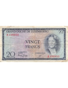 Luxembourg 20 francs 1955