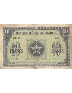 Maroc 10 francs 1944