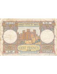 Maroc 100 francs 1950