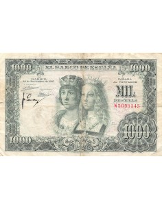 Espagne 1000 pesetas 1957
