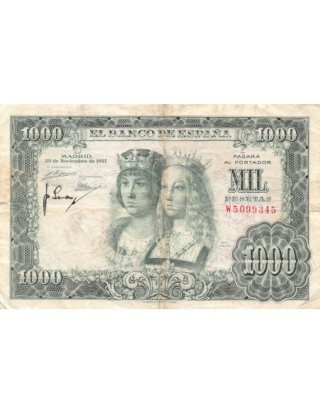 Espagne 1000 pesetas 1957