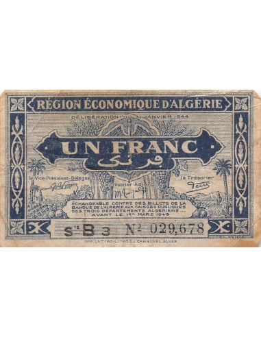 Algérie 1 franc 1944