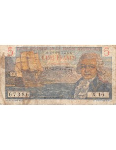 Etats de l'Afrique Equatoriale Louis Antoine Bougainville 5 francs 1947