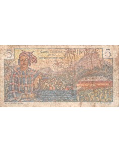 Etats de l'Afrique Equatoriale Louis Antoine Bougainville 5 francs 1947 2