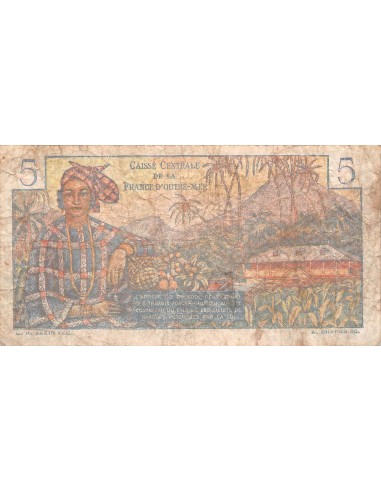 Etats de l'Afrique Equatoriale Louis Antoine Bougainville 5 francs 1947