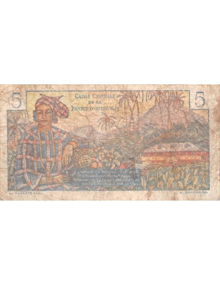 Etats de l'Afrique Equatoriale Louis Antoine Bougainville 5 francs 1947