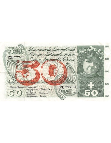Suisse 50 francs 1961