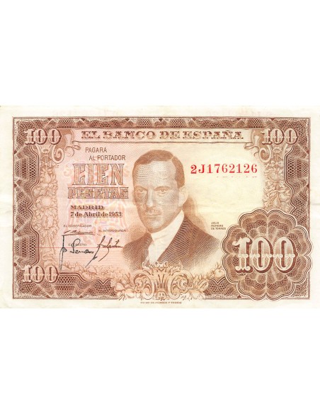 Espagne 100 pesetas 1953