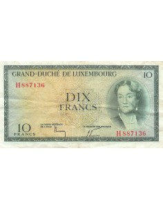 Luxembourg 10 francs 1954