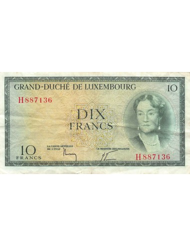 Luxembourg 10 francs 1954