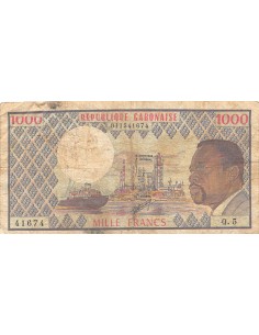 Gabon 1000 francs 1974-1978