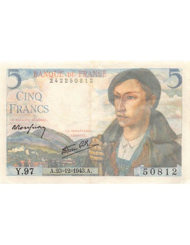 5 francs 05/08/1943