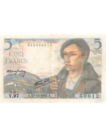 5 francs 05/08/1943