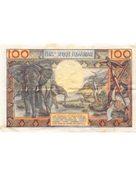 Tchad 100 francs 1963
