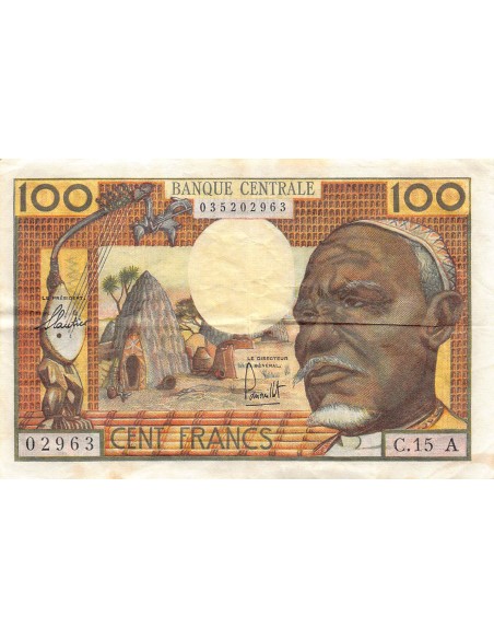 Tchad 100 francs 1963