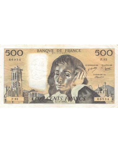 500 francs 1978