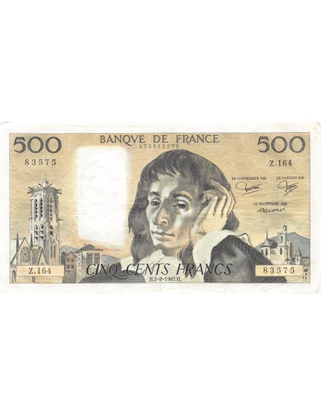 500 francs 1982