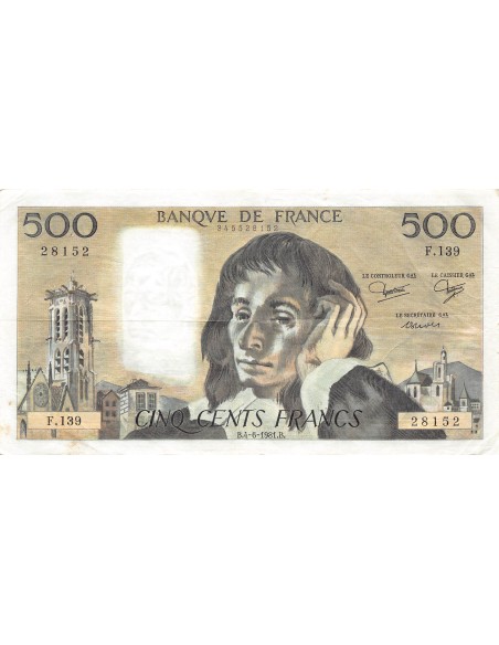 500 francs 1981