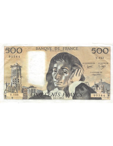 500 francs 1981