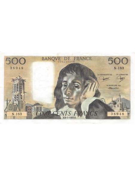 500 francs 1983