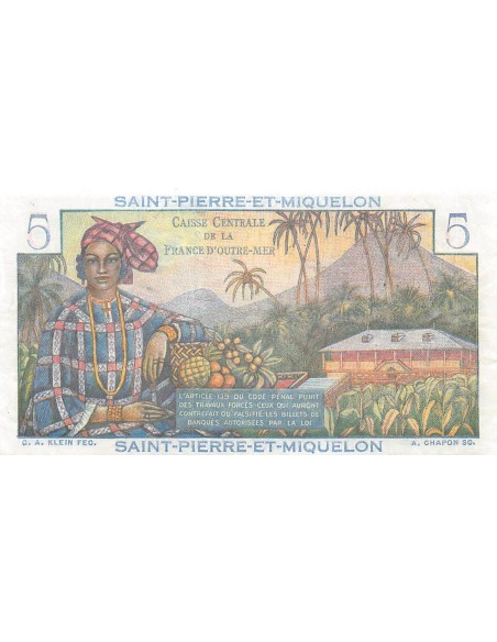 St-P. et Miquelon 5 francs 1946