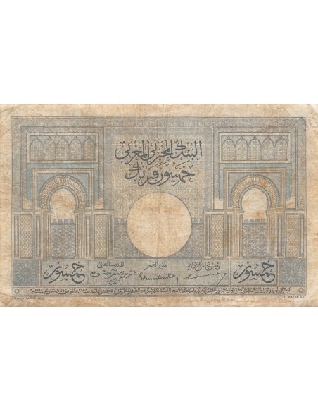 Maroc 50 francs 1947
