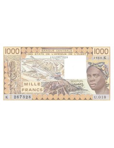 Sénégal 1000 francs 1988