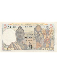 Afrique de l'Ouest 5 francs 1948