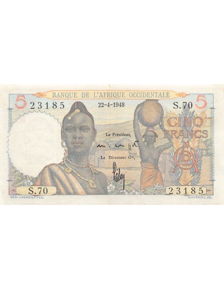 Afrique de l'Ouest 5 francs 1948