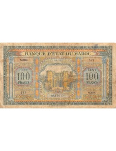 Maroc 100 francs 1943