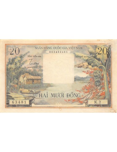 Vietnam du Sud 20 dong 1956