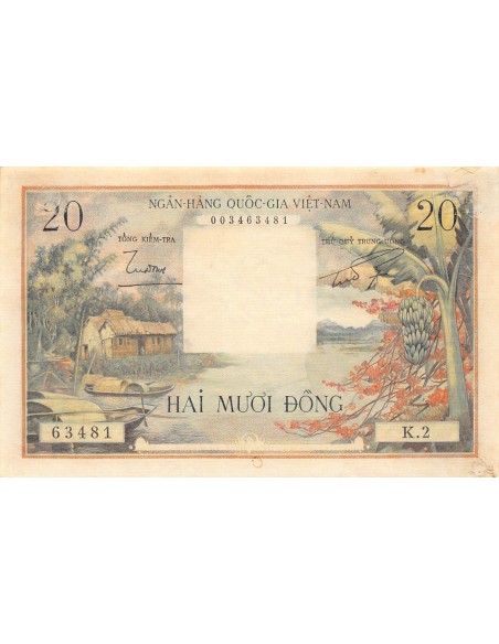 Vietnam du Sud 20 dong 1956