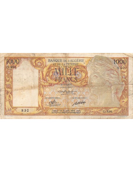 Algérie 1000 francs 1950