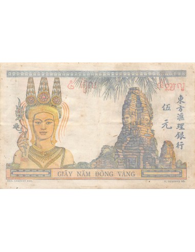 Indo-Chine Fr. 5 piastres 1932