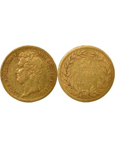 Louis-Philippe Ier tranche en relief 20 francs Or 1831 A - Paris