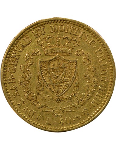 Sardaigne Charles Félix 100 lire Or 1840 CL Gênes